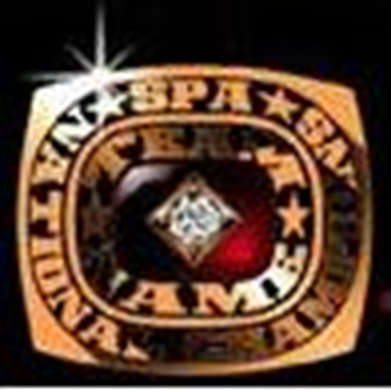 Picture of Women's National Champion Ring/Pendant w/Stad Top & Cubic Zirc Tubeset- White Lustrium