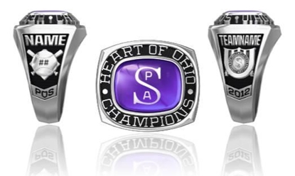 Picture of Women's Heart of Ohio Champion Ring/Pendant w/SPA Encrusting - 14K Yellow Gold