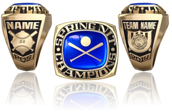 Picture of Men's Spring NIT Ring/Pendant w/Crossed Bats